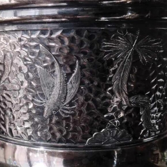 Antique Derby Silver Co #1606 Intricately Engraved Teapot Silverplated Tea Pot - Picture 12 of 14